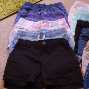 12 pair of 5T girl shorts